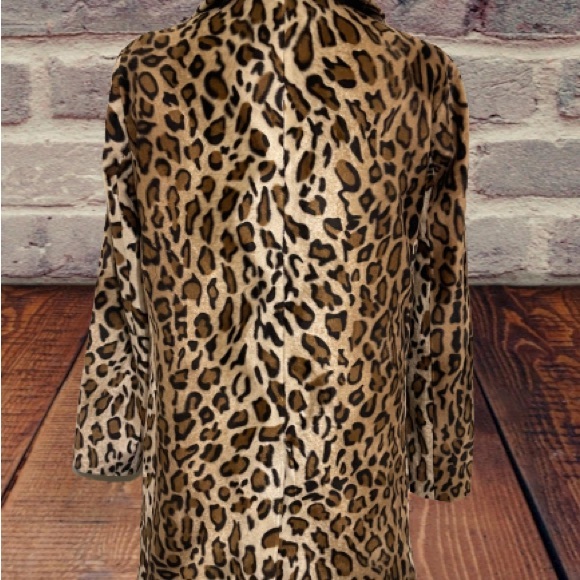 Women’s Velvet By Graham & Spencer leopard jacket blazer size small - Picture 4 of 6